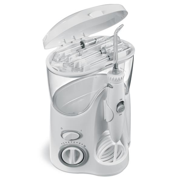 Integrierte Aufbewahrung für Aufsätze – Weiße WP-100 Ultra Munddusche