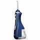 Seitenansicht – Blaue WP-563 Cordless Advanced Munddusche, Griff und Düsenaufsatz