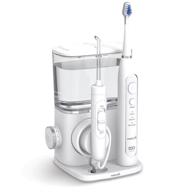 Waterpik Complete Care 9.0 – Zahnbürste mit Munddusche, Weiß und Chrom